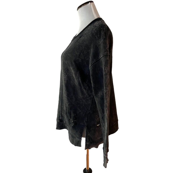 Joe's Jeans Womens Distressed Washed Sweatshirt Size XS Gray Grunge Indie Sleaze - Picture 4 of 12